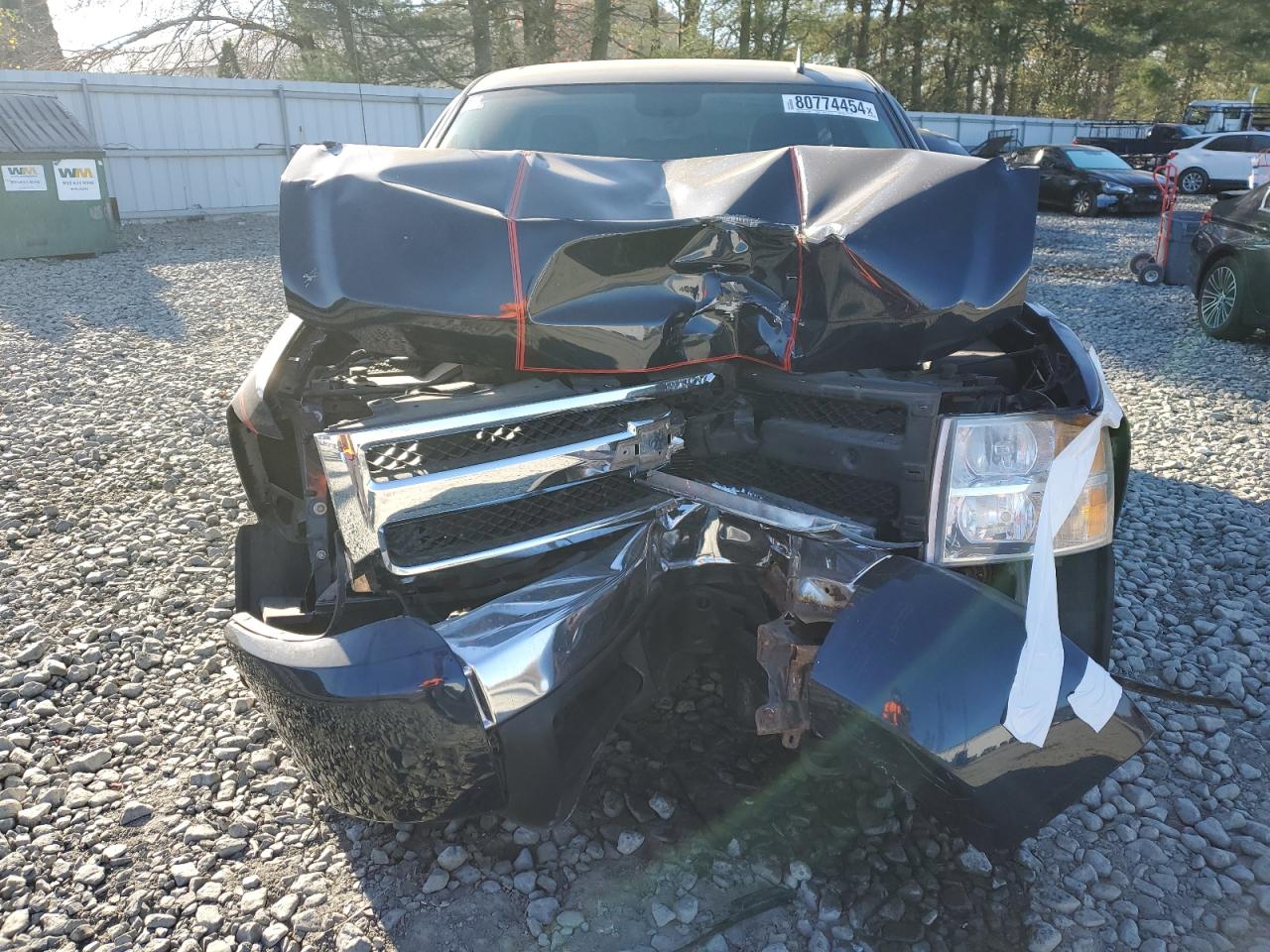 2008 Chevrolet Silverado VIN 1GCEK14X48Z185464 Copart auction photo, front end damage thumbnail 5