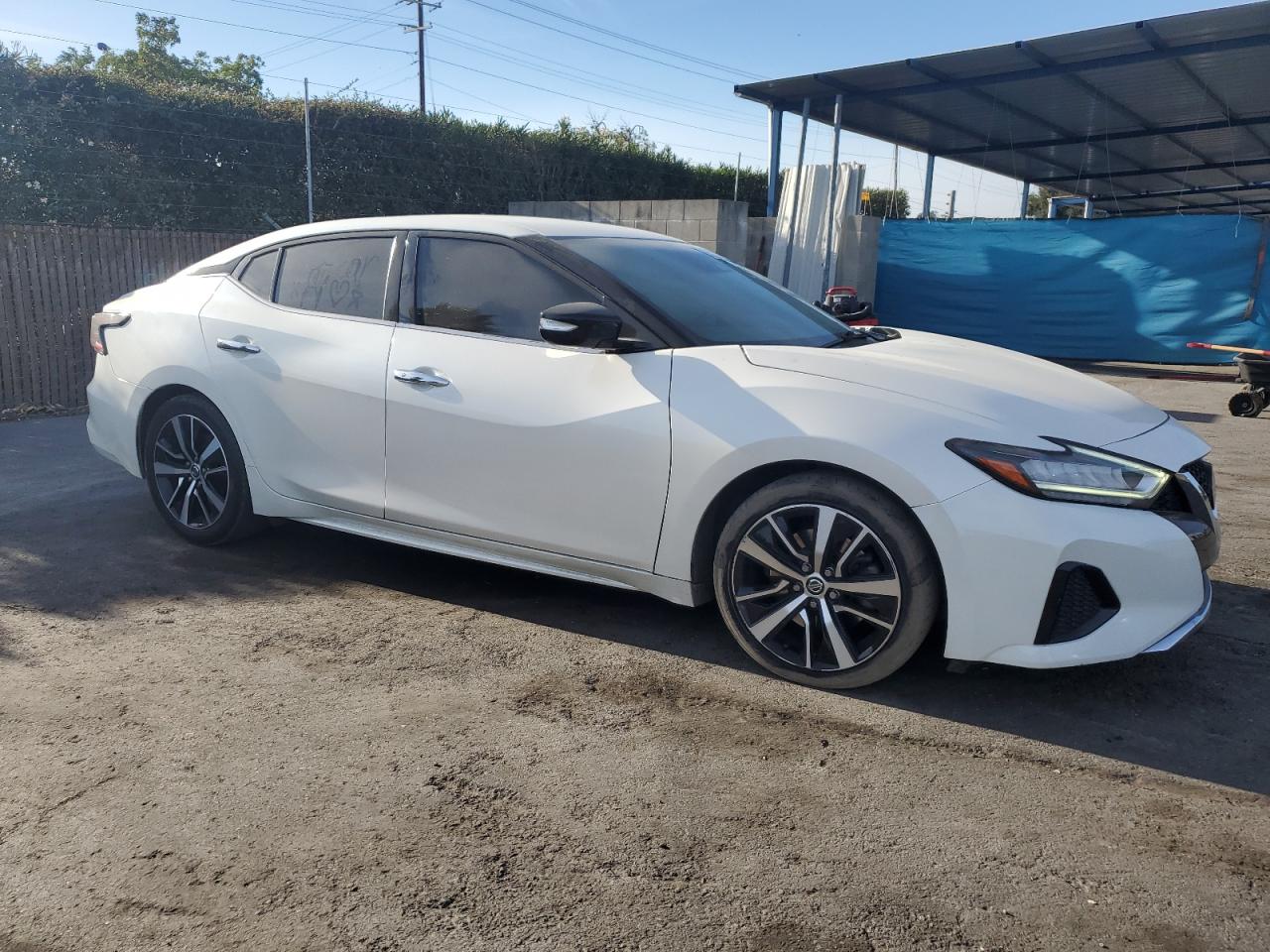 2021 Nissan Maxima VIN 1N4AA6CV2MC509786 Copart auction photo, front end / side damage thumbnail 4
