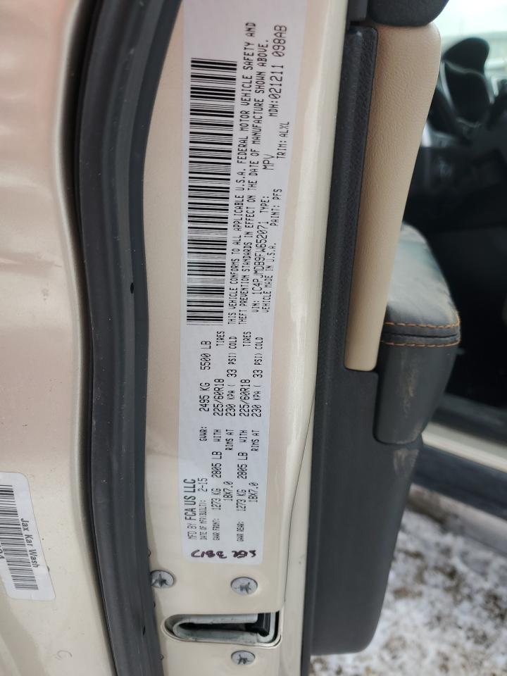 2015 Jeep Grand Cherokee VIN 1C4PJMDB9FW652071 Copart auction photo, front end / side damage thumbnail 13