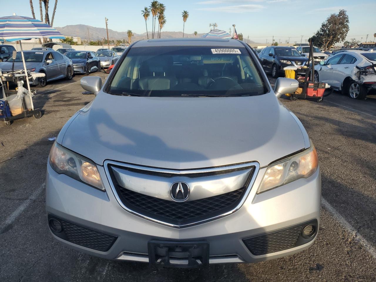 2013 Acura RDX VIN 5J8TB3H38DL008294 Copart auction photo, side / front end damage thumbnail 5