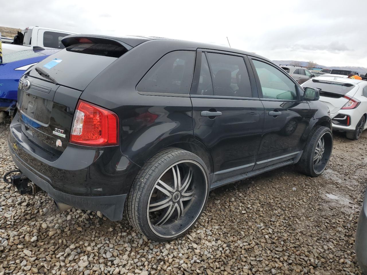 2013 Ford Edge VIN 2FMDK3G92DBA87434 Copart auction photo, mechanical damage thumbnail 3