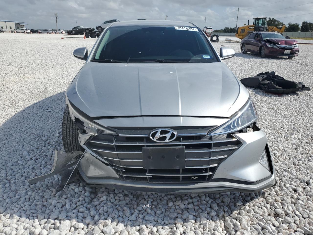 2020 Hyundai Elantra VIN 5NPD94LA8LH602199 Copart auction photo, front end / side damage thumbnail 5