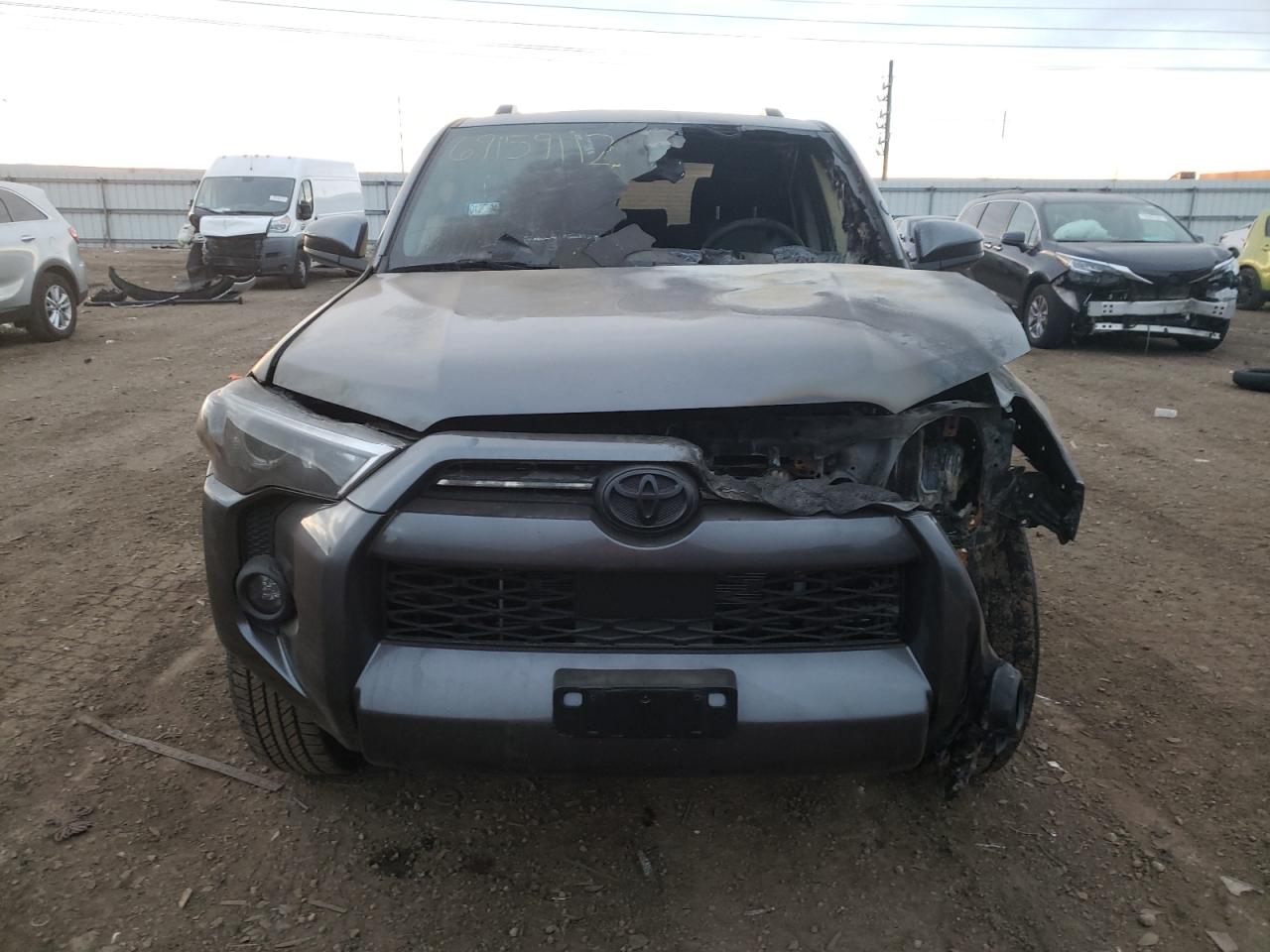 2022 Toyota 4Runner VIN JTEEU5JR8N5273276 Copart auction photo, burn - engine / burn - interior damage thumbnail 5