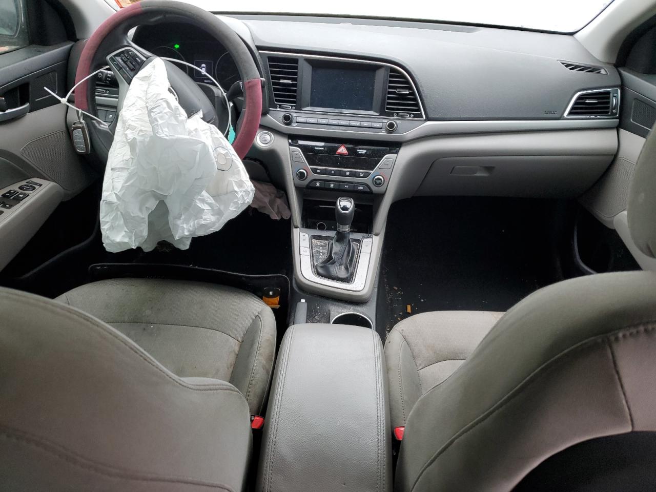 2017 Hyundai Elantra VIN 5NPD84LF5HH061375 Copart auction photo, front end / side damage thumbnail 8