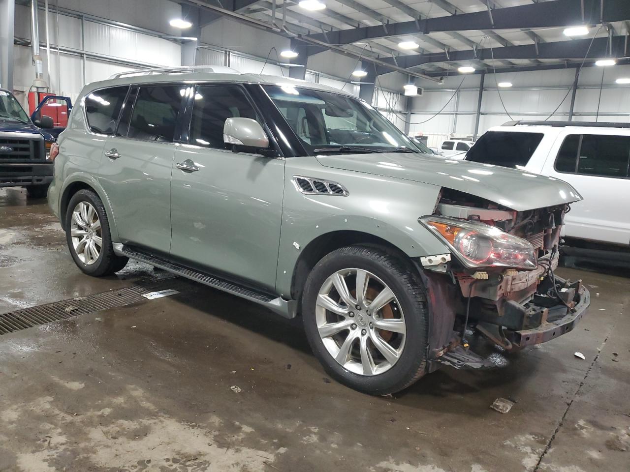 2011 Infiniti QX56 VIN JN8AZ2NEXB9000150 Copart auction photo, front end damage thumbnail 4