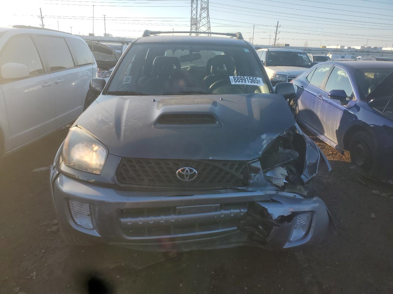 2003 Toyota RAV 4 VIN JTEHH20V430259657 Copart auction photo, front end damage thumbnail 5