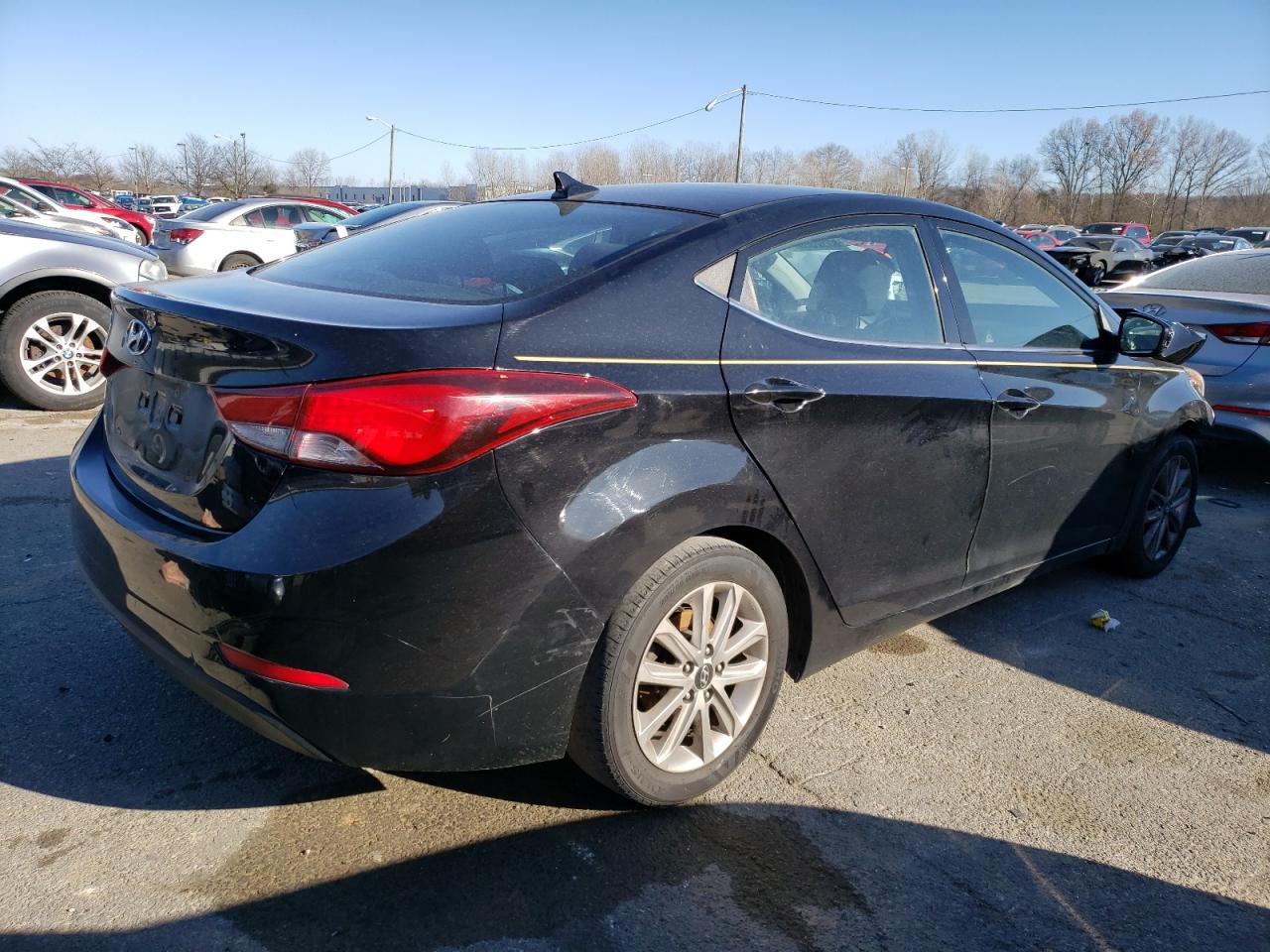 2015 Hyundai Elantra VIN KMHDH4AE1FU415532 Copart auction photo, front end damage thumbnail 3