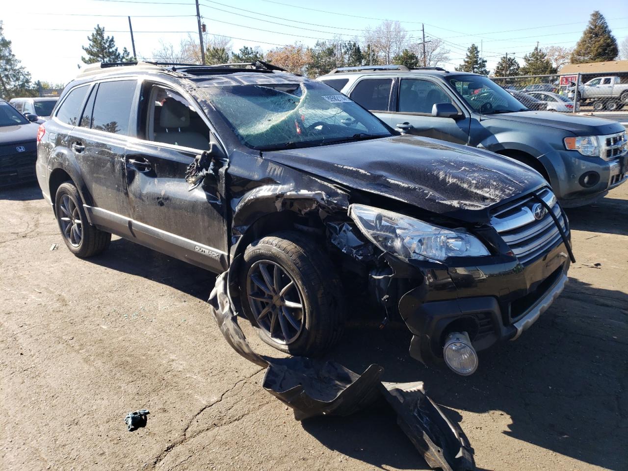 2013 Subaru Outback VIN 4S4BRCKC9D3260419 Copart auction photo, rollover / hail damage thumbnail 4