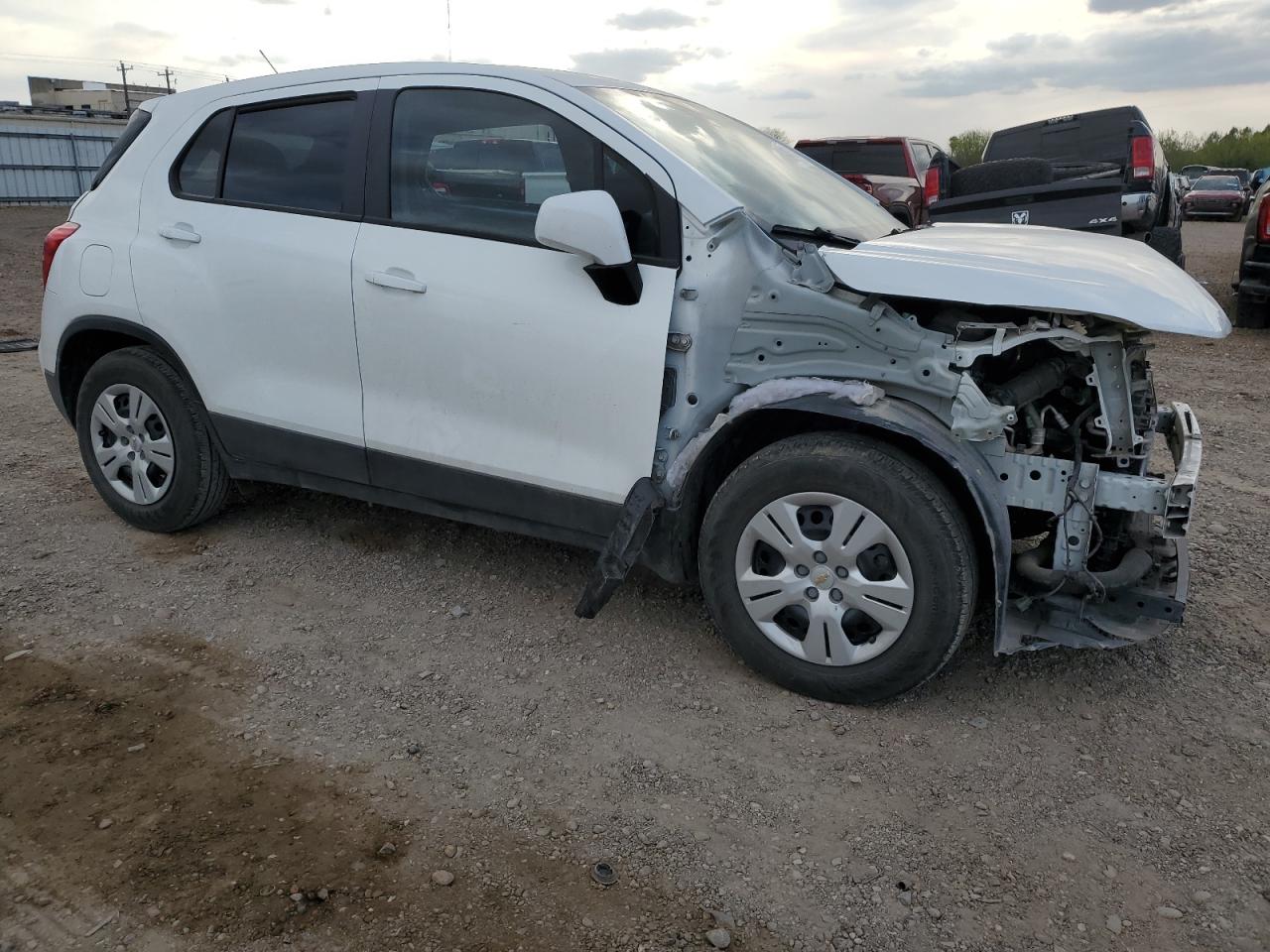 2017 Chevrolet Trax VIN KL7CJKSB6HB257682 Copart auction photo, front end / all over damage thumbnail 4