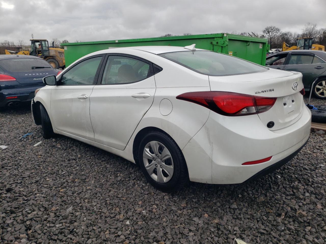 2016 Hyundai Elantra VIN 5NPDH4AE0GH788531 Copart auction photo, undercarriage / front end damage thumbnail 2