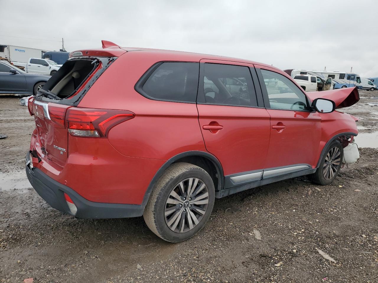 2019 Mitsubishi Outlander VIN JA4AD2A33KZ032298 Copart auction photo, front end / rear end damage thumbnail 3