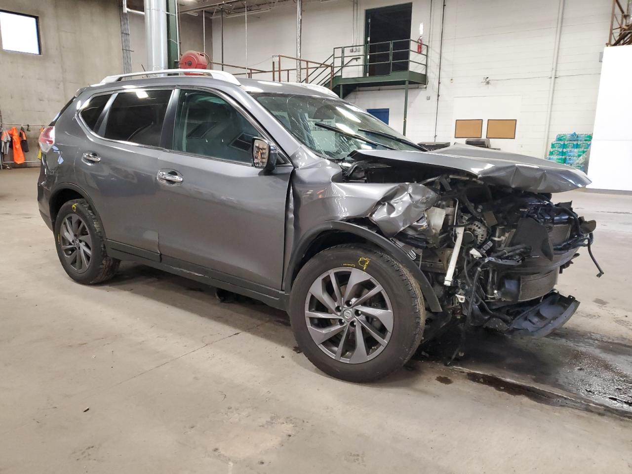 2016 Nissan Rogue VIN 5N1AT2MV1GC773741 Copart auction photo, front end / side damage thumbnail 4