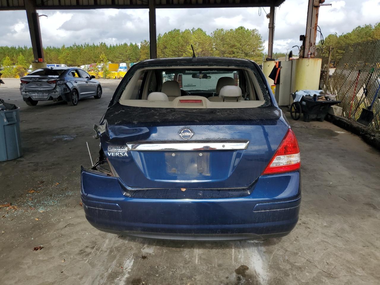 2009 Nissan Versa VIN 3N1BC11EX9L363165 Copart auction photo, all over damage thumbnail 6