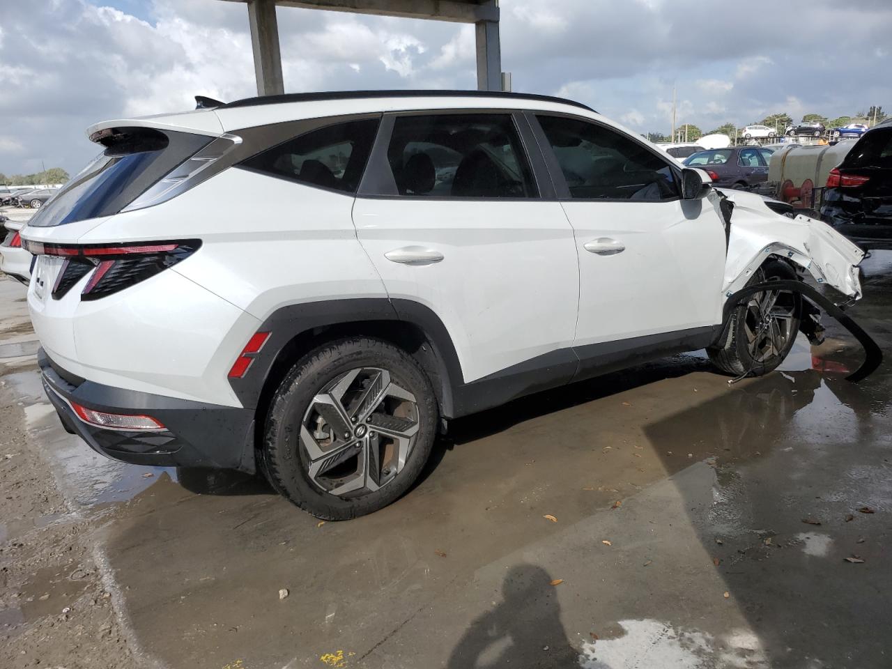 2022 Hyundai Tucson VIN 5NMJF3AE6NH148014 Copart auction photo, front end / minor dent/scratches damage thumbnail 3