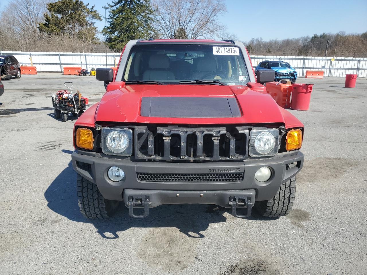 2007 Hummer H3 VIN 5GTDN13E778160039 Copart auction photo, front end / minor dent/scratches damage thumbnail 5