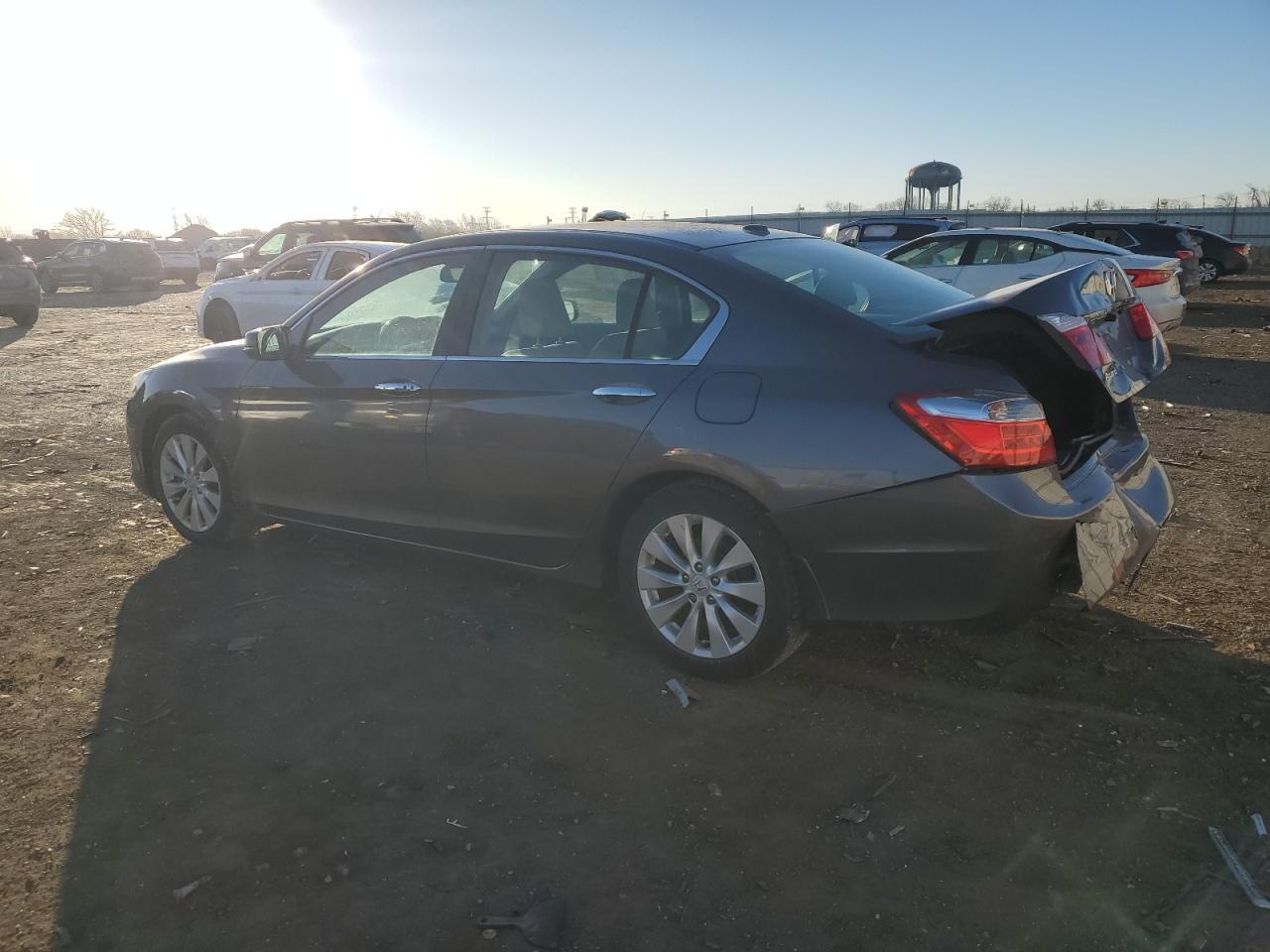 2014 Honda Accord VIN 1HGCR2F81EA117889 Copart auction photo, rear end damage thumbnail 2