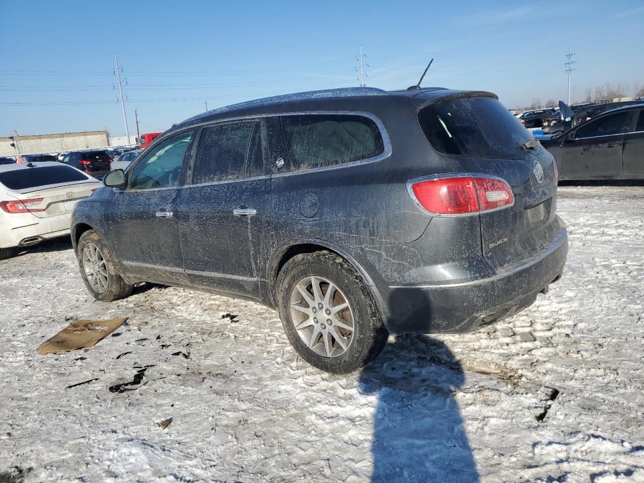 2014 Buick Enclave VIN 5GAKRBKD1EJ142578 Copart auction photo, front end damage thumbnail 2