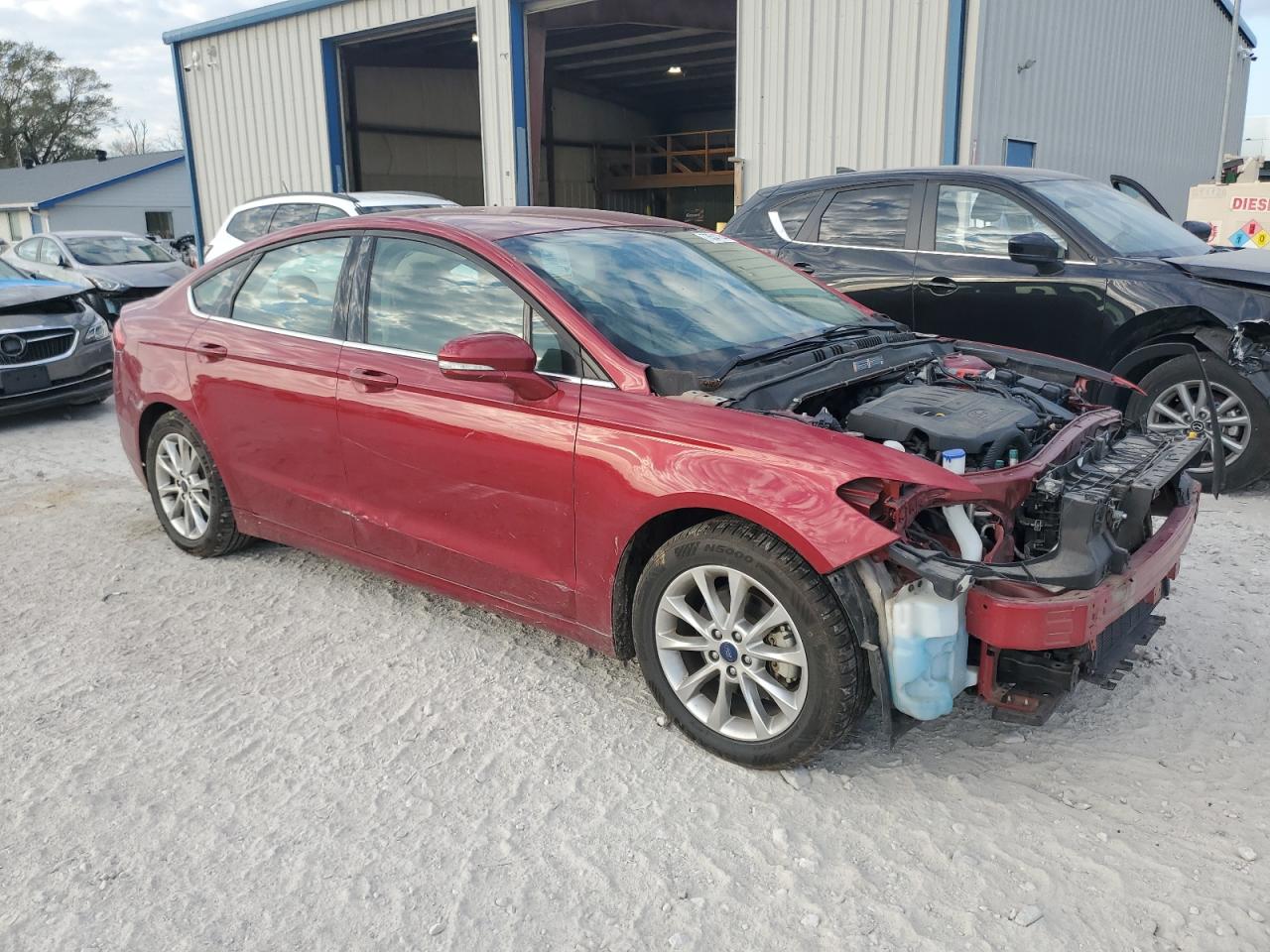 2017 Ford Fusion VIN 3FA6P0HD8HR270222 Copart auction photo, front end damage thumbnail 4