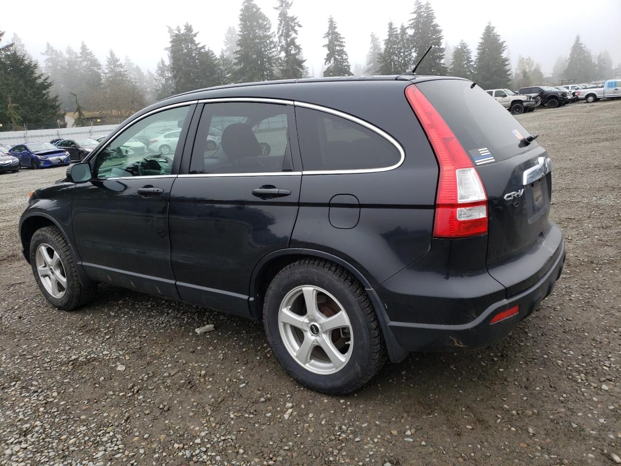 2007 Honda CR-V VIN JHLRE48577C064810 Copart auction photo, side / rear end damage thumbnail 2