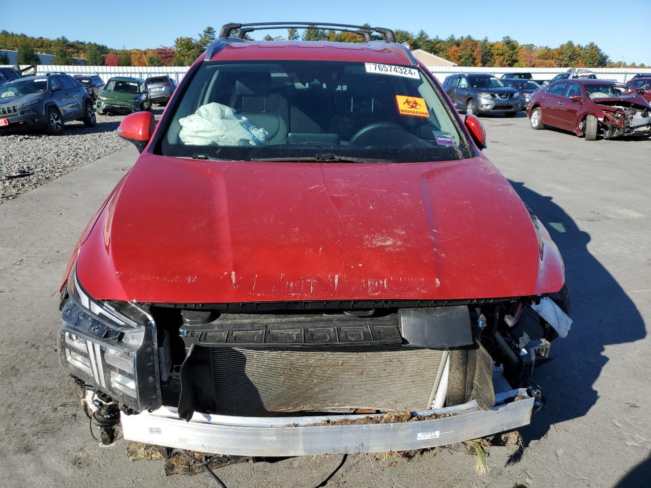 2023 Hyundai Santa Fe VIN 5NMS2DAJ8PH537680 Copart auction photo, front end damage thumbnail 5