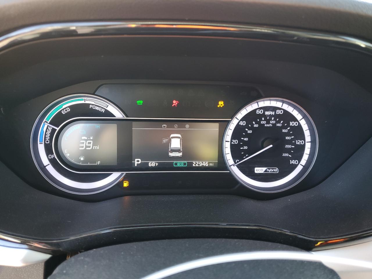 2022 KIA Niro VIN KNDCB3LC7N5541118 Copart auction photo, front end damage thumbnail 9