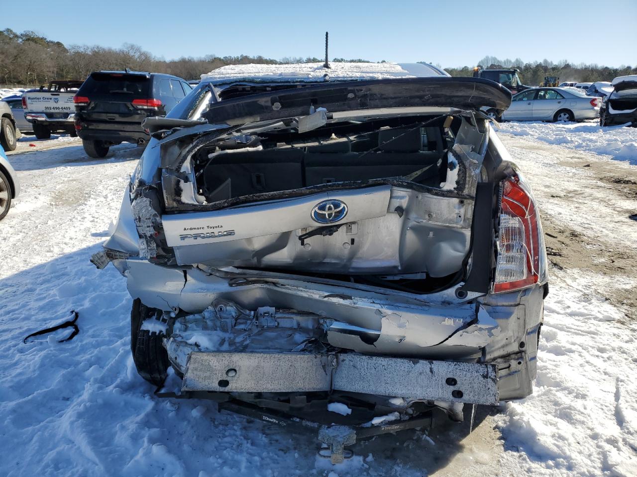 2012 Toyota Prius VIN JTDKN3DU8C5418807 Copart auction photo, rear end / front end damage thumbnail 6