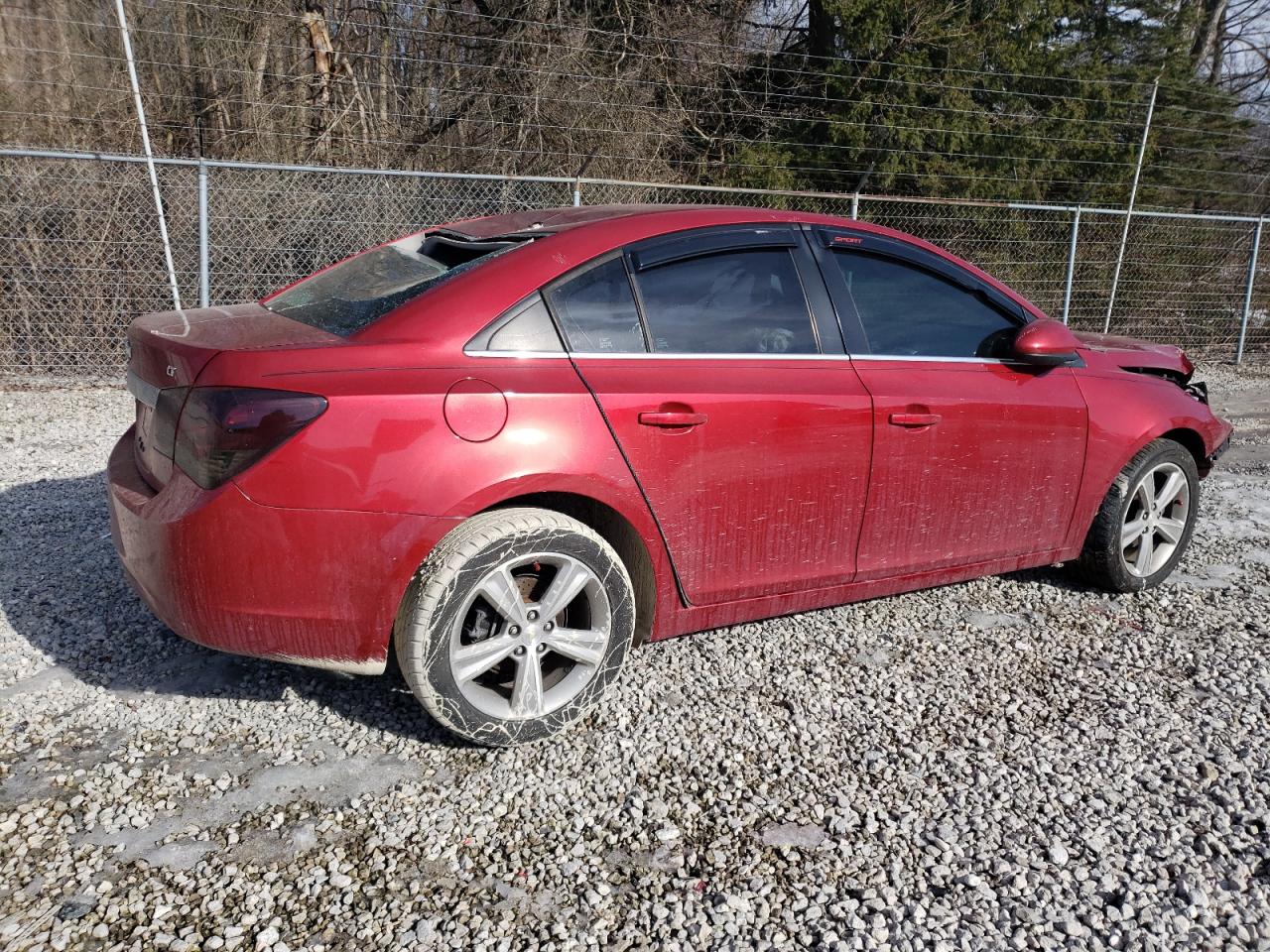 2013 Chevrolet Cruze VIN 1G1PE5SBXD7138517 Copart auction photo, front end / top/roof damage thumbnail 3