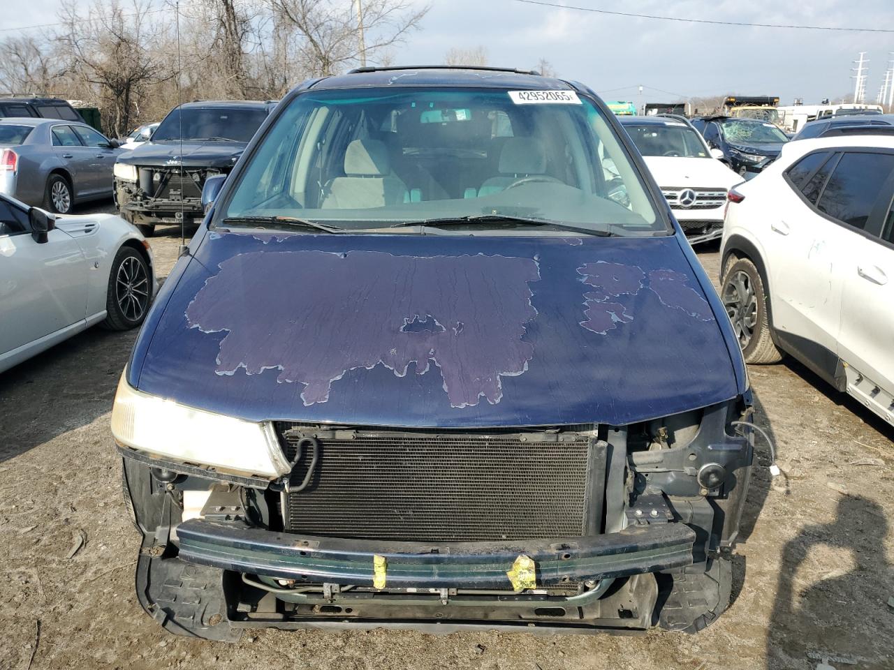 2004 Honda Odyssey VIN 5FNRL18644B029537 Copart auction photo, front end / side damage thumbnail 5