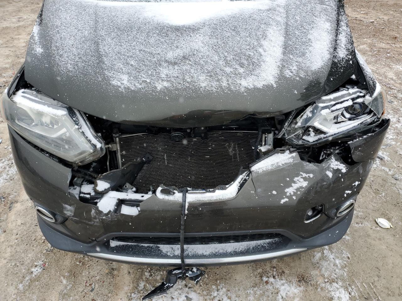 2016 Nissan Rogue VIN 5N1AT2MV7GC849009 Copart auction photo, front end damage thumbnail 12