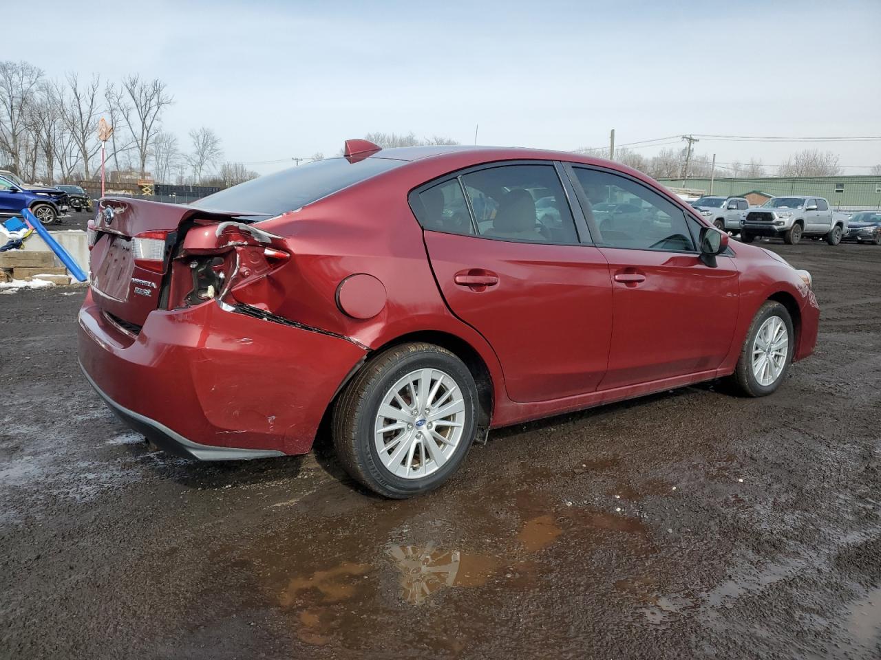 2017 Subaru Impreza VIN 4S3GKAB68H3610089 Copart auction photo, rear end damage thumbnail 3