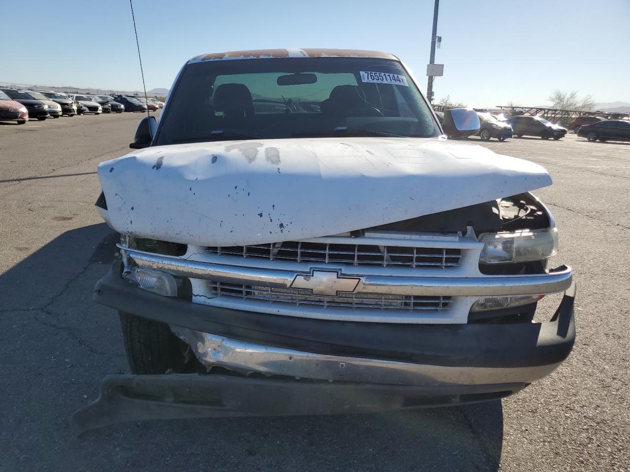 2002 Chevrolet Silverado VIN 2GCEC19T321172966 Copart auction photo, front end damage thumbnail 5