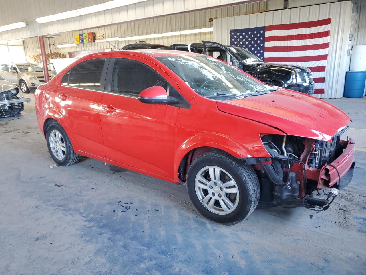2015 Chevrolet Sonic VIN 1G1JC5SH6F4154900 Copart auction photo, front end / rear end damage thumbnail 4