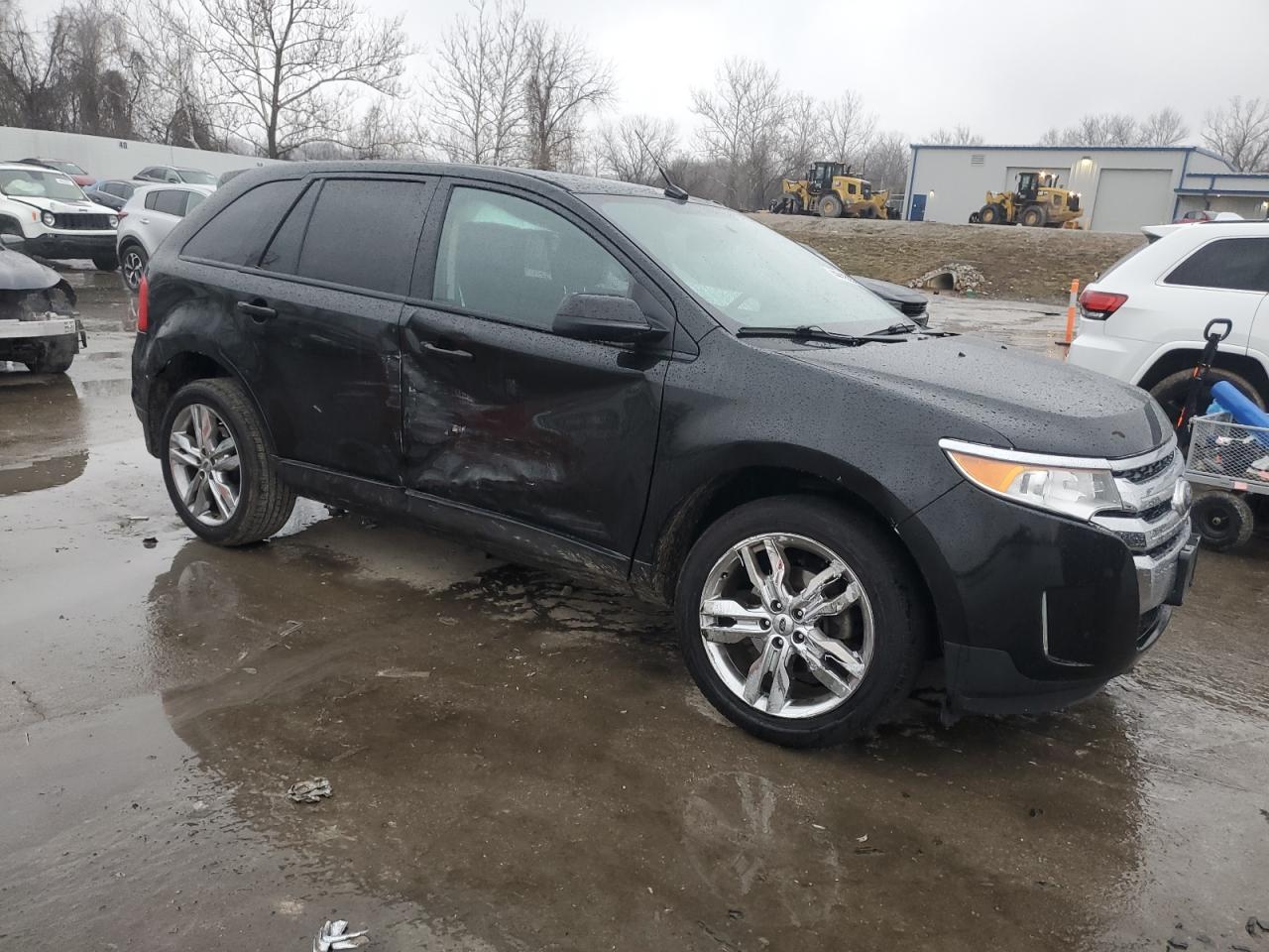 2014 Ford Edge VIN 2FMDK3JC5EBB37202 Copart auction photo, side damage thumbnail 4