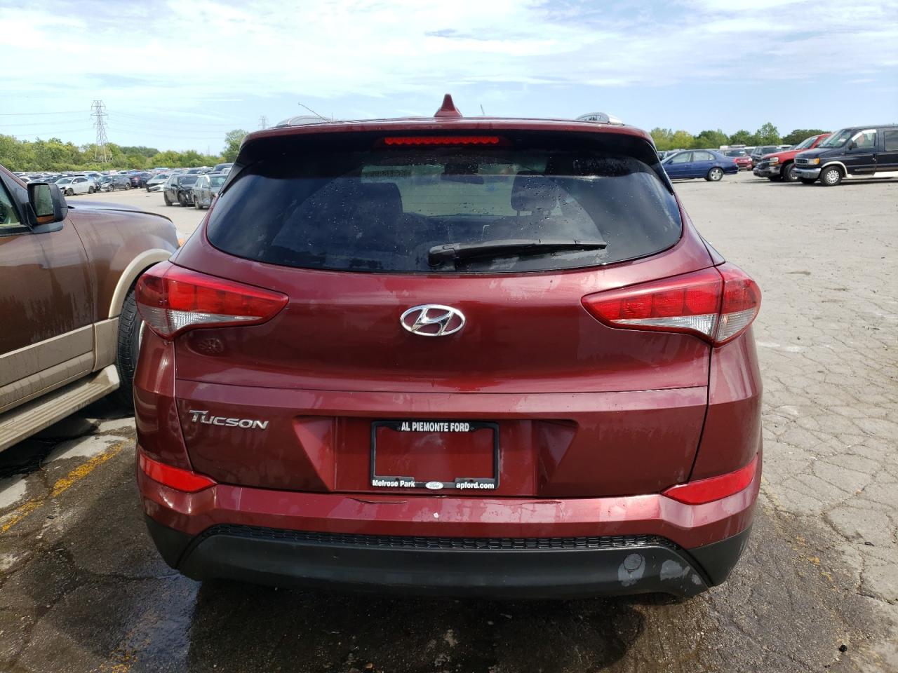 2018 Hyundai Tucson VIN KM8J33A4XJU600352 Copart auction photo, front end / side damage thumbnail 6