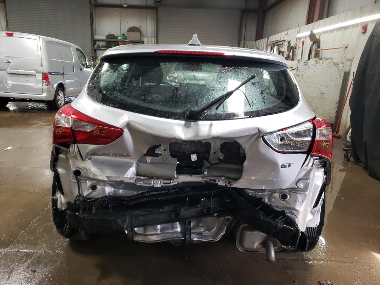 2013 Hyundai Elantra VIN KMHD35LE1DU132403 Copart auction photo, rear end damage thumbnail 6