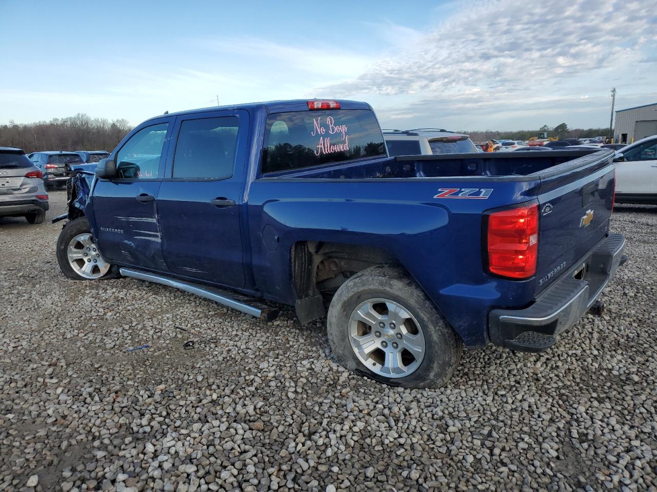 2014 Chevrolet Silverado VIN 3GCPCRECXEG119903 Copart auction photo, front end / side damage thumbnail 2