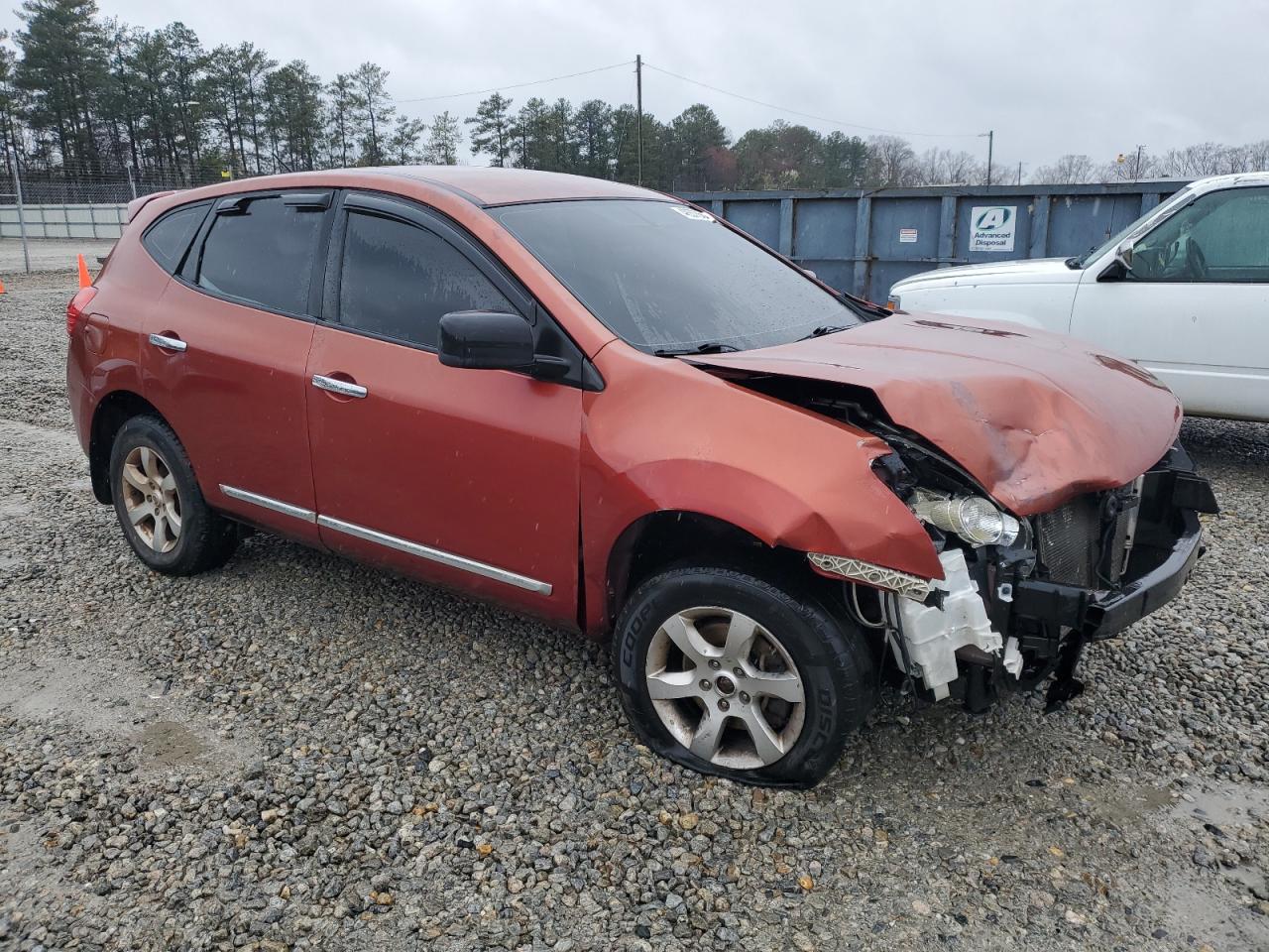 2011 Nissan Rogue VIN JN8AS5MV2BW309877 Copart auction photo, front end damage thumbnail 4