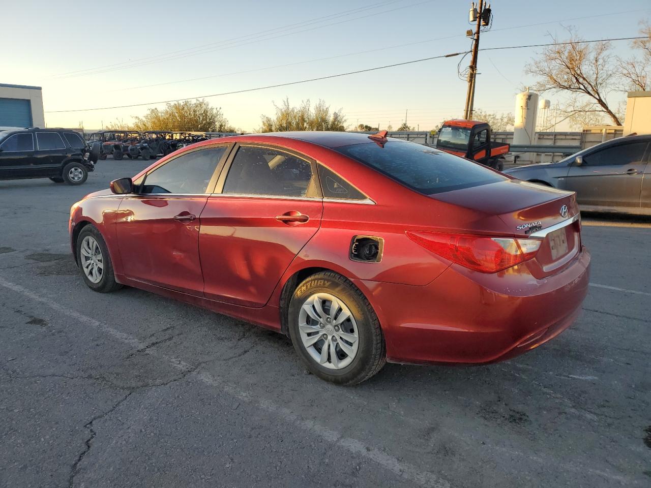 2011 Hyundai Sonata VIN 5NPEB4AC6BH024566 Copart auction photo, front end / side damage thumbnail 2