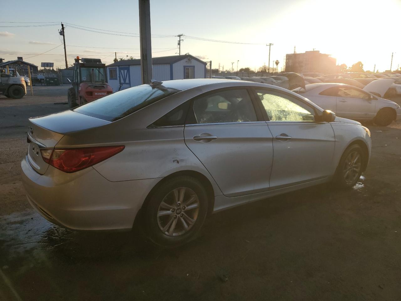 2013 Hyundai Sonata VIN 5NPEB4AC2DH698975 Copart auction photo, stripped damage thumbnail 3
