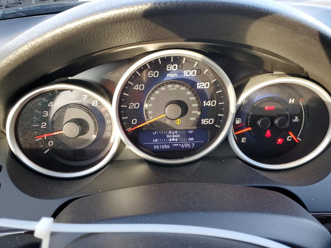 2012 Acura RL VIN JH4KB2F68CC000002 Copart auction photo, front end damage thumbnail 9