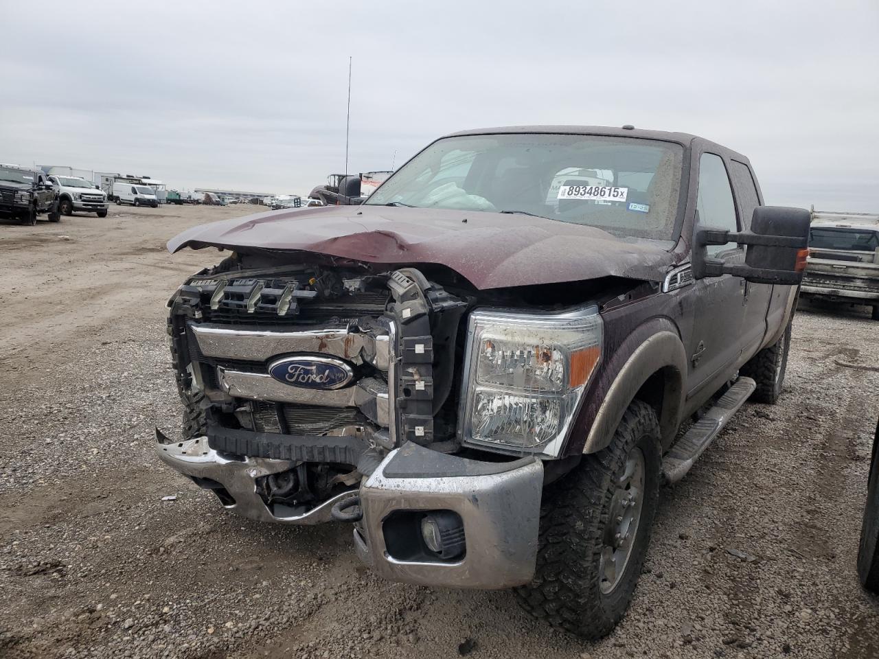2011 Ford F350 VIN 1FT8W3BT9BEB45067 Copart auction photo, front end / mechanical damage thumbnail 2