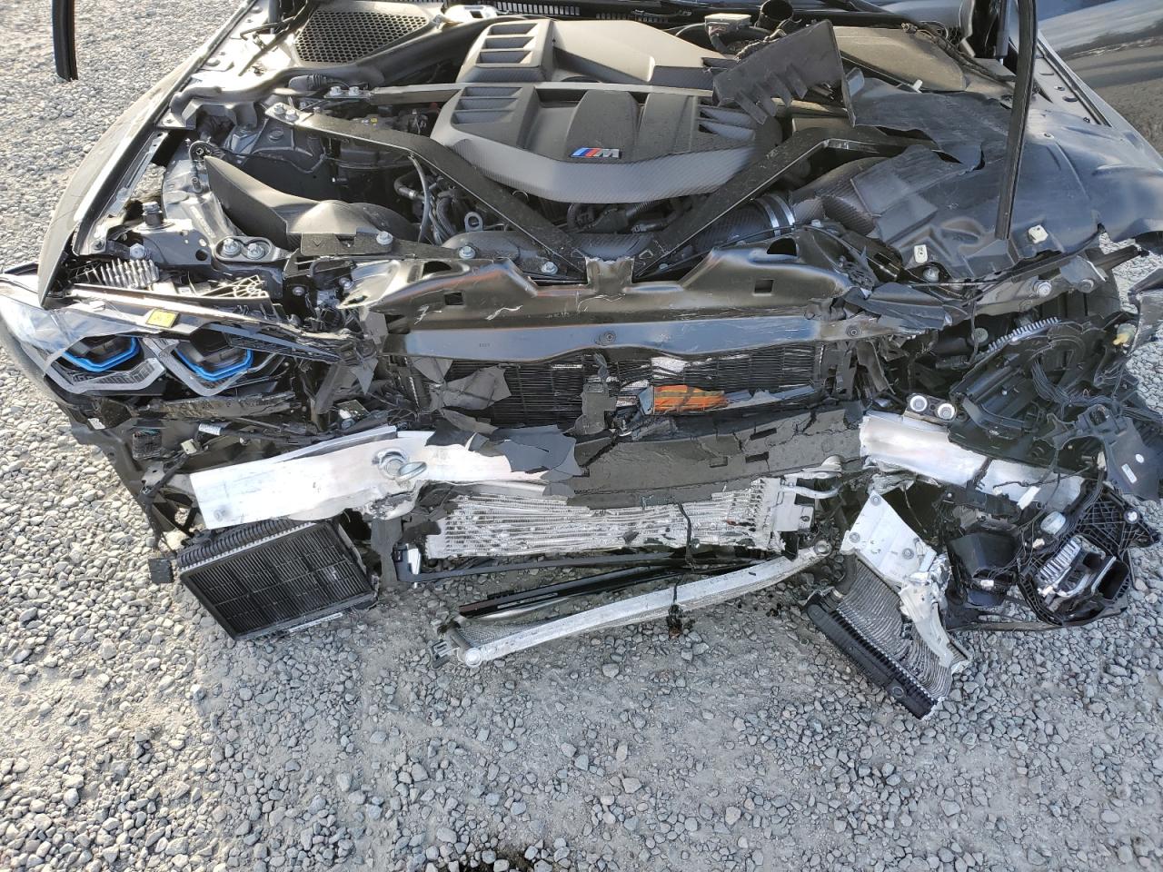 2024 BMW M3 VIN WBS43AY02RFS26756 Copart auction photo, front end / side damage thumbnail 11