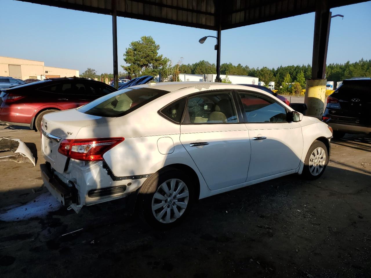 2017 Nissan Sentra VIN 3N1AB7AP1HY288585 Copart auction photo, front end / rear end damage thumbnail 3