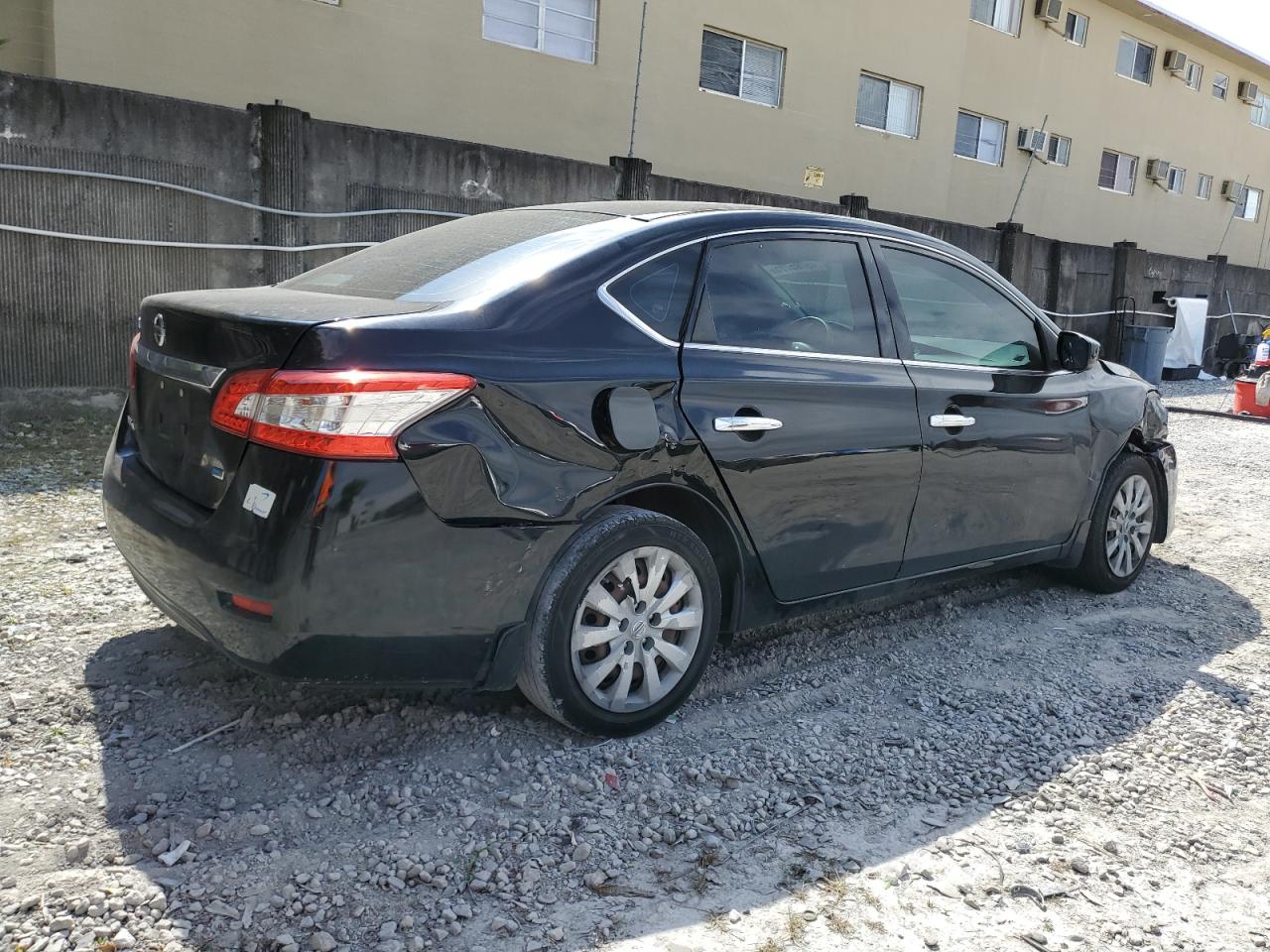 2014 Nissan Sentra VIN 3N1AB7AP6EL692023 Copart auction photo, front end / rear end damage thumbnail 3