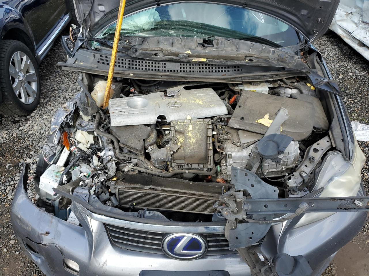 2012 Lexus CT VIN JTHKD5BH7C2103369 Copart auction photo, front end / side damage thumbnail 13