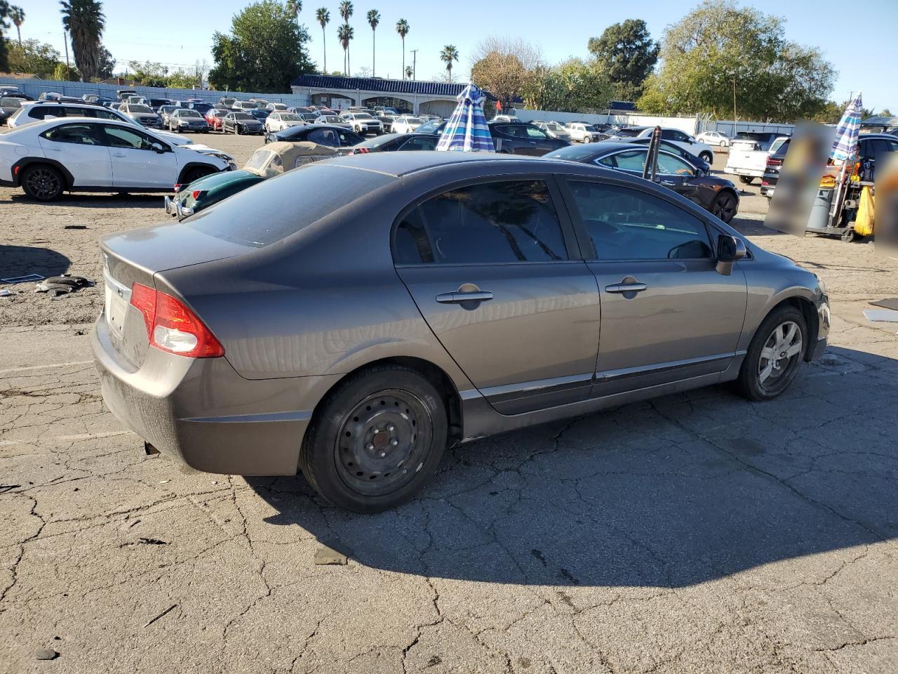 2010 Honda Civic VIN 19XFA1F51AE067408 Copart auction photo, side damage thumbnail 3