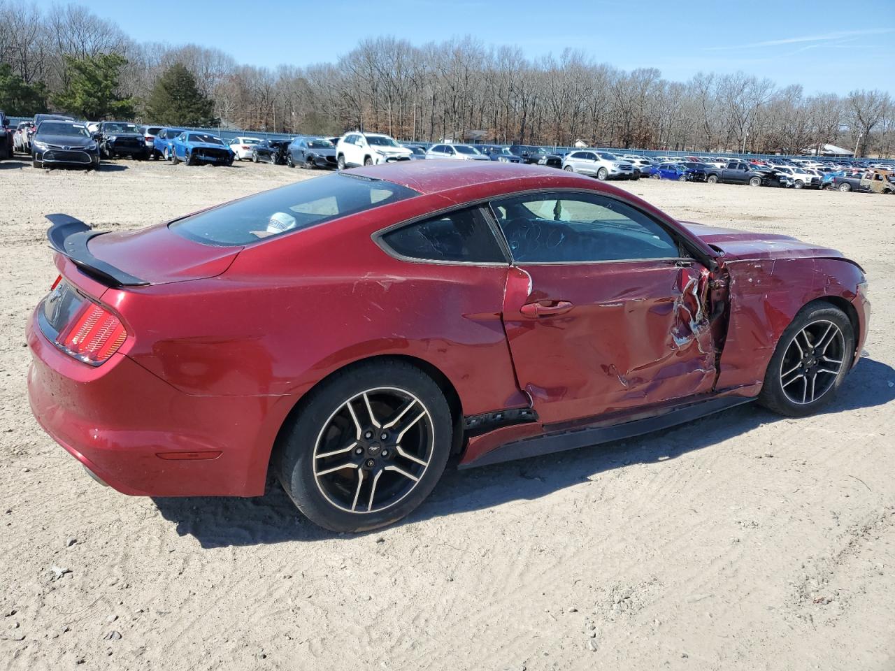 2017 Ford Mustang VIN 1FA6P8TH7H5246652 Copart auction photo, side / minor dent/scratches damage thumbnail 3