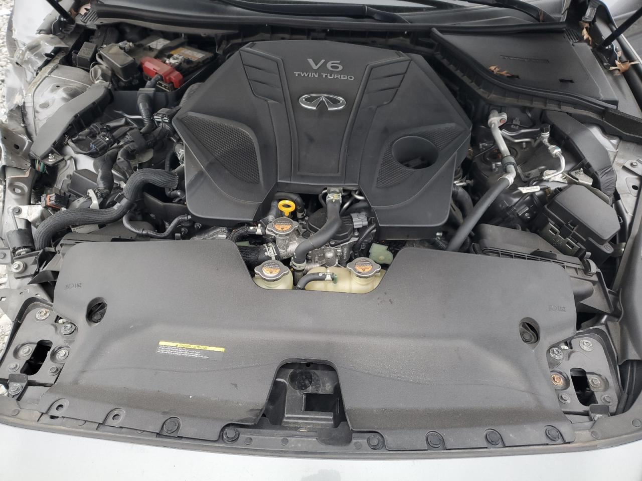 2021 Infiniti Q50 VIN JN1EV7BP1MM702047 Copart auction photo, front end / side damage thumbnail 11