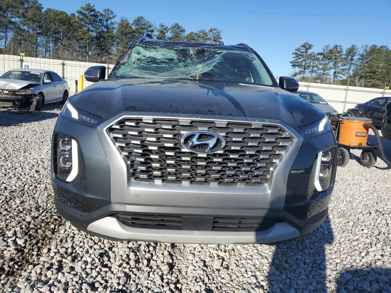 2021 Hyundai Palisade VIN KM8R34HE7MU201958 Copart auction photo, hail / top/roof damage thumbnail 5