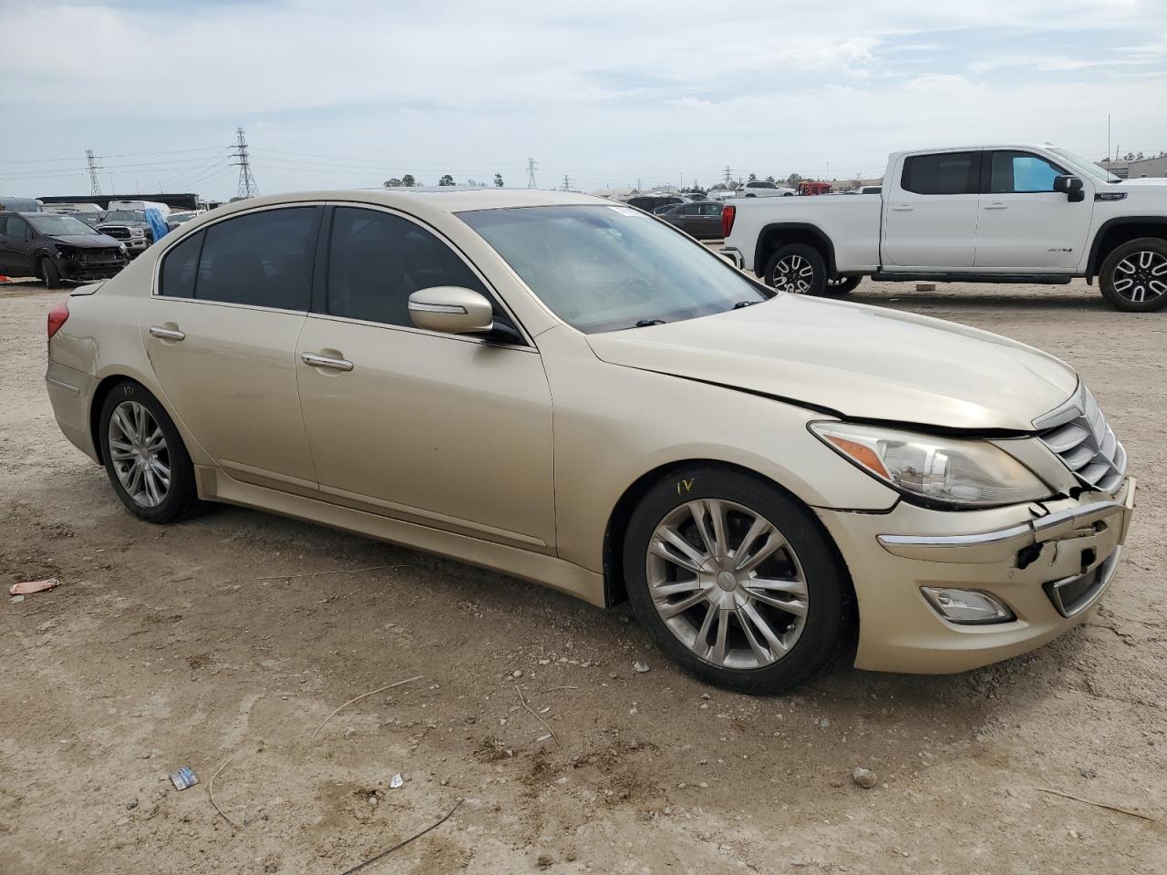 2012 Hyundai Genesis VIN KMHGC4DD4CU166234 Copart auction photo, front end / rear end damage thumbnail 4